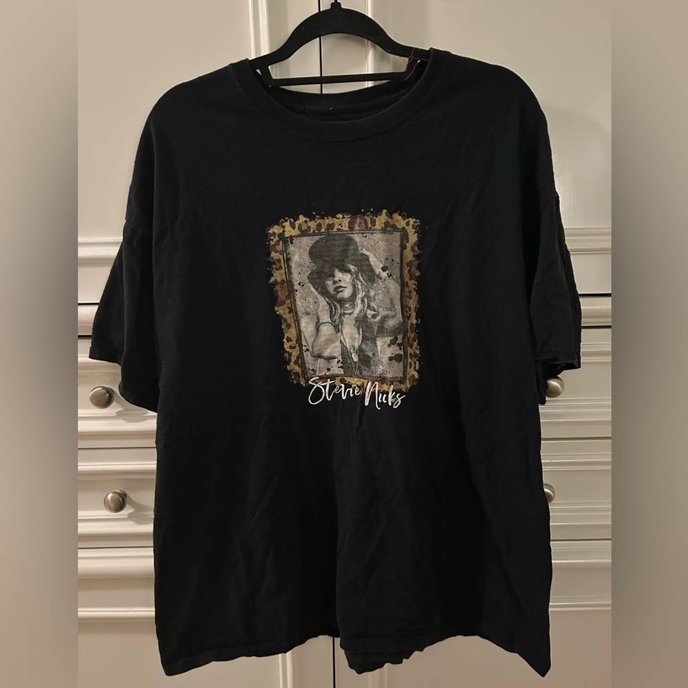 Stevie Nicks Black Graphic T-Shirt
